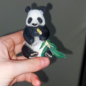 Retired Panda Eating Bamboo Schleich Figurine
